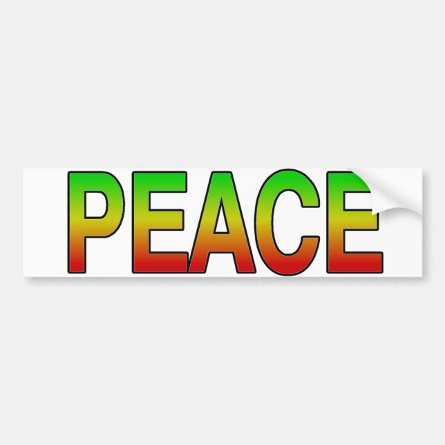 Peace bumper sticker (Front)