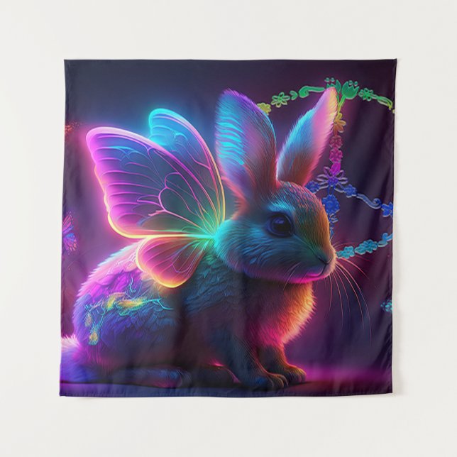 Peace Bunny Tapestry (Front)