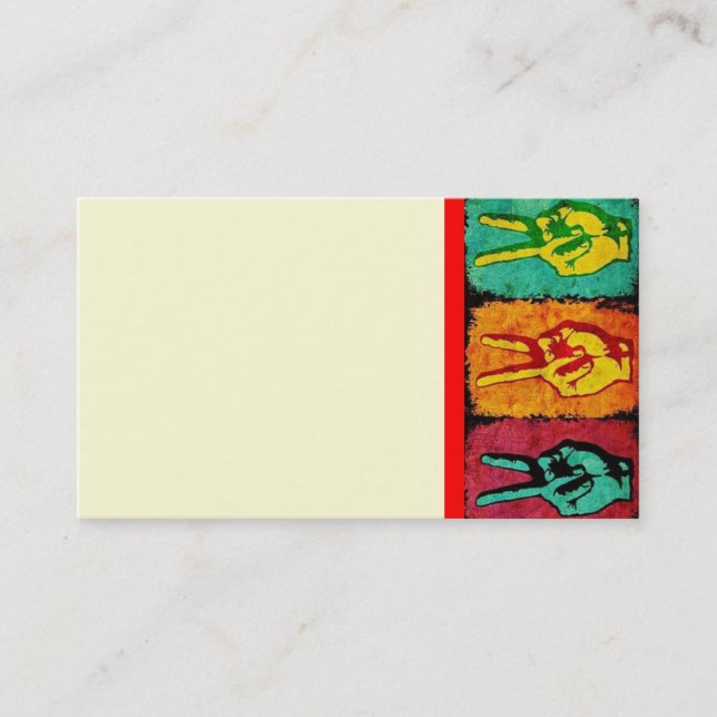 Peace Business Card (Front)