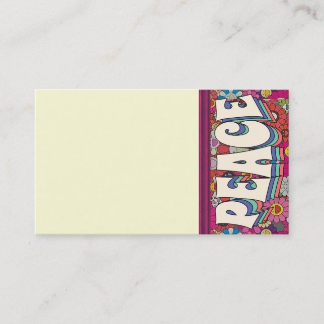 Peace Business Card (Front)