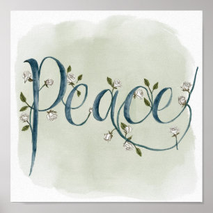 Peace Calligraphy Poster
