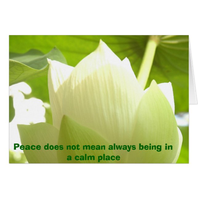 Peace Card (Front Horizontal)