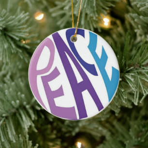 PEACE CERAMIC ORNAMENT