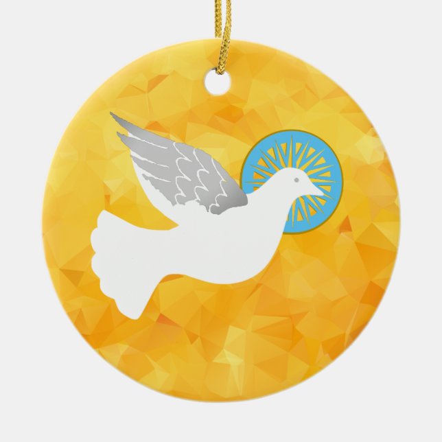 Peace Ceramic Ornament (Front)