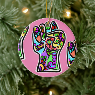 PEACE CERAMIC ORNAMENT