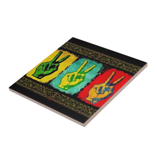 Peace Ceramic TIle (Side)