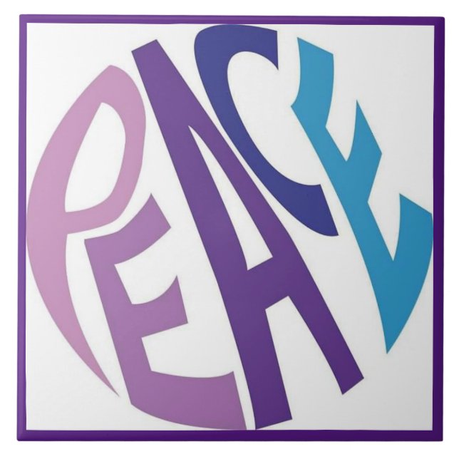 PEACE CERAMIC TILE (Front)