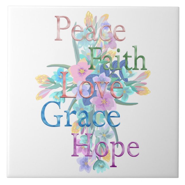 Peace  ceramic tile (Front)