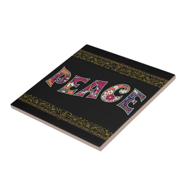 Peace Ceramic TIle (Side)