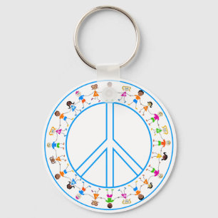 Peace -Children Around The World Key Ring
