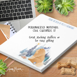 PEACE Chow dog holiday personalise text Notepad