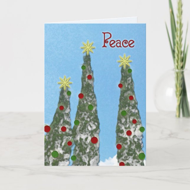 "Peace" Christmas Card (Front)