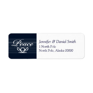 Peace Christmas Greeting Card  Label Stickers