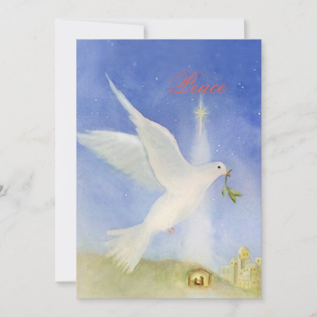 Peace Christmas Holiday Card (Front)
