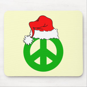 Peace Christmas Mouse Pad