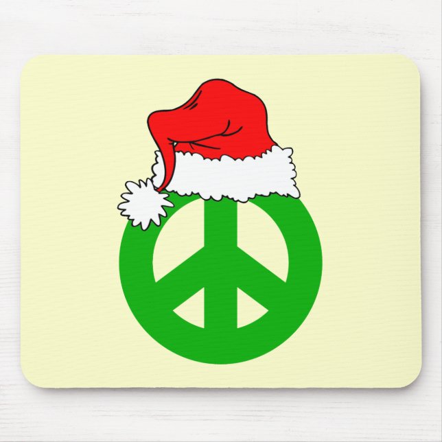 Peace Christmas Mouse Pad (Front)