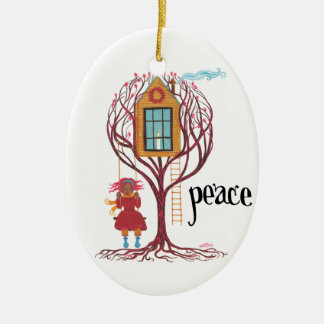 "Peace" Christmas Ornament