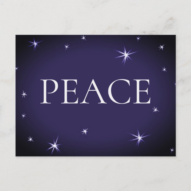PEACE Christmas Postcard (Front)