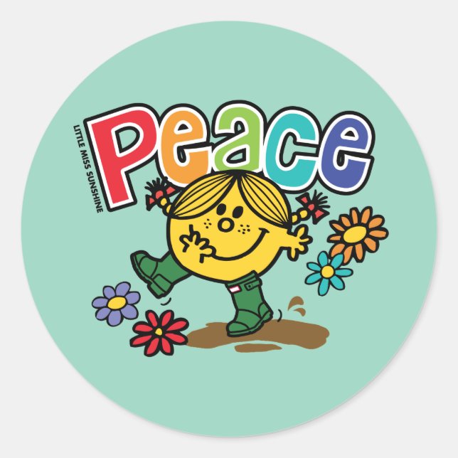 Peace Classic Round Sticker (Front)