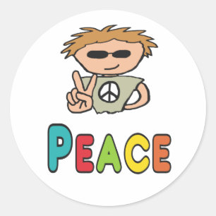 Peace Classic Round Sticker