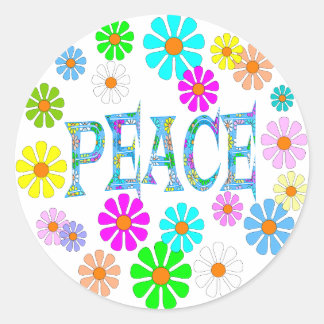 Peace Classic Round Sticker