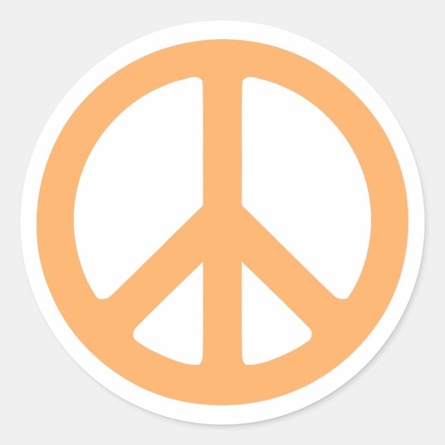 Peace Classic Round Sticker (Front)