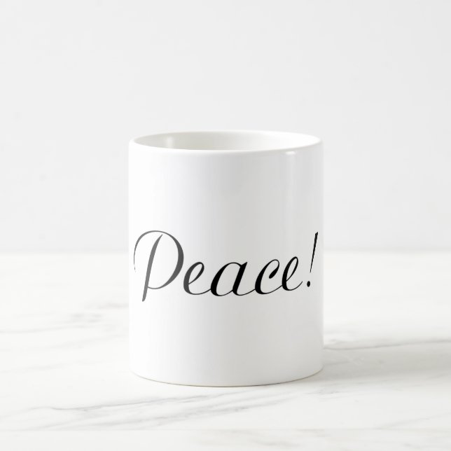 PEACE COFFEE MUG (Center)