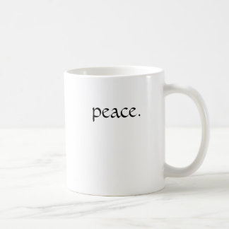 peace. coffee mug