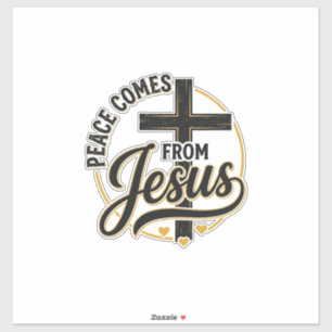 Peace Comes From Jesus Christian Cross Shirt