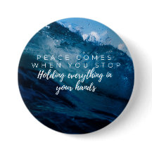 Peace comes when... Christian typography 