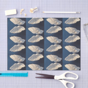 Peace Comfort Timeless Beauty Blue Elegant Angel Tissue Paper