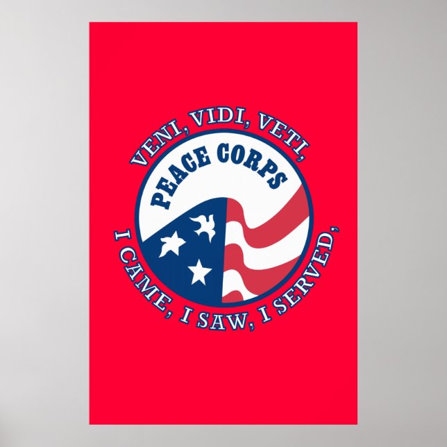 Peace Corps Logo VVV Poster (Front)