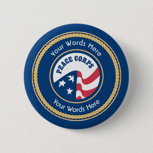 Peace Corps Universal Rope Shield 6 Cm Round Badge