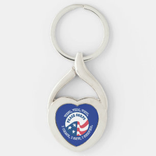 Peace Corps VVV Shield Key Ring