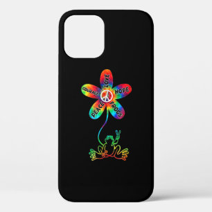 Peace Courage Love Hope Frogs Hippie iPhone 12 Pro Case
