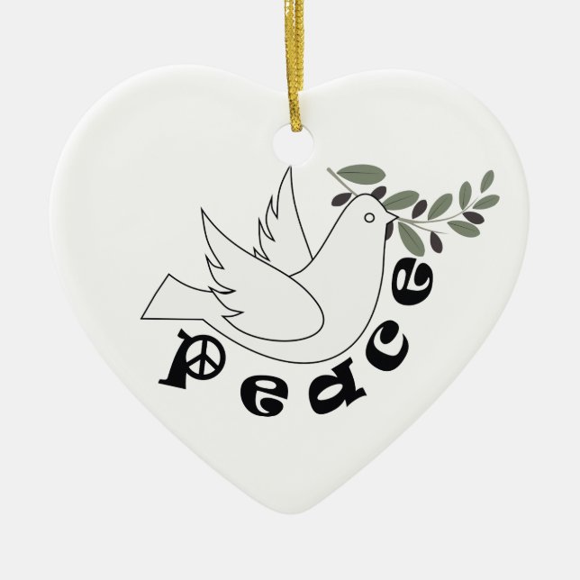 Peace custom ornament (Front)