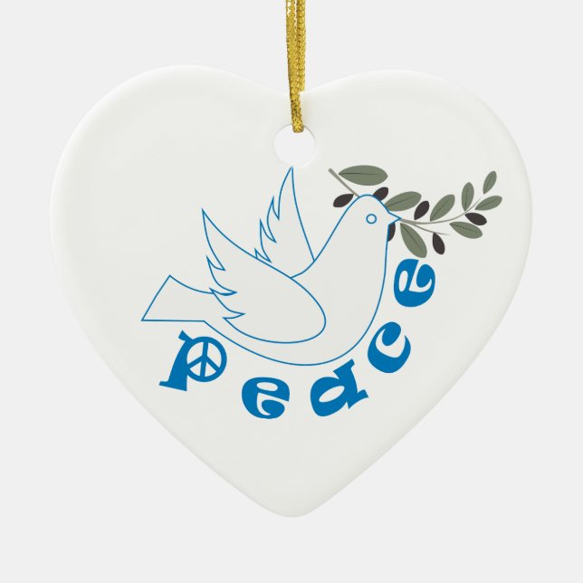 Peace custom ornament (Front)