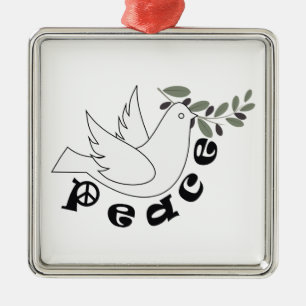 Peace custom ornament