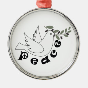 Peace custom ornament