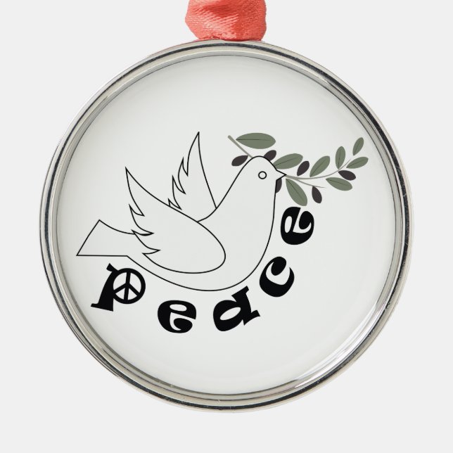 Peace custom ornament (Front)