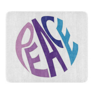 PEACE  CUTTING BOARD