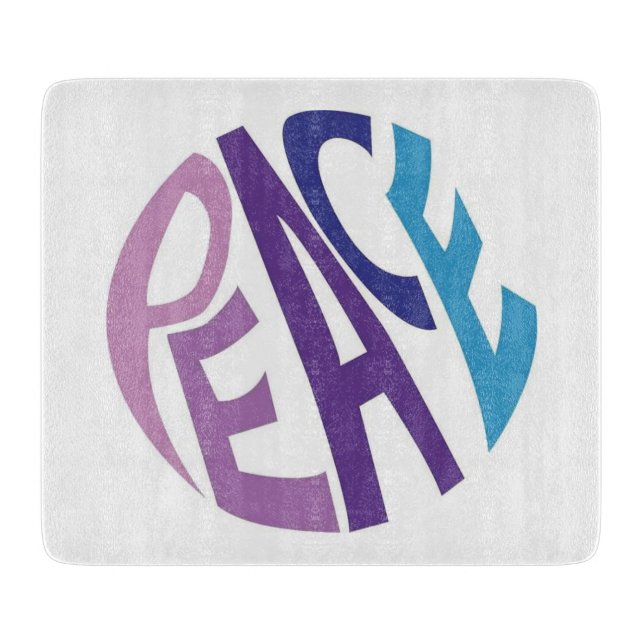 PEACE  CUTTING BOARD (Front)