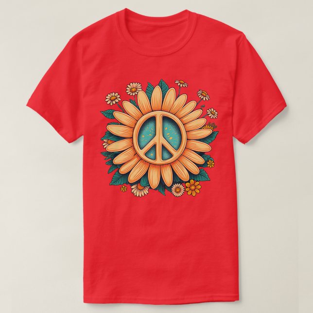 Peace Daisy 2 T-Shirt (Design Front)
