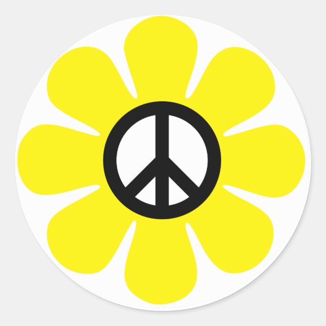 Peace Daisy Sticker (Front)