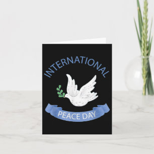 Peace Day On Earth World International Peace Day C Card
