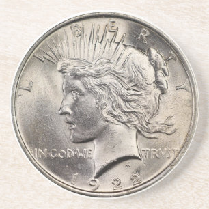 Peace Dollar Coaster