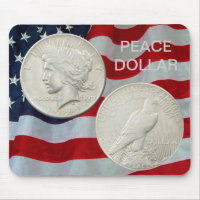 PEACE DOLLAR-MOUSEPAD