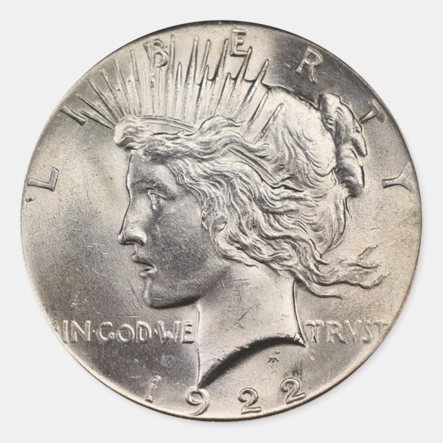 Peace Dollar Sticker Set (Front)