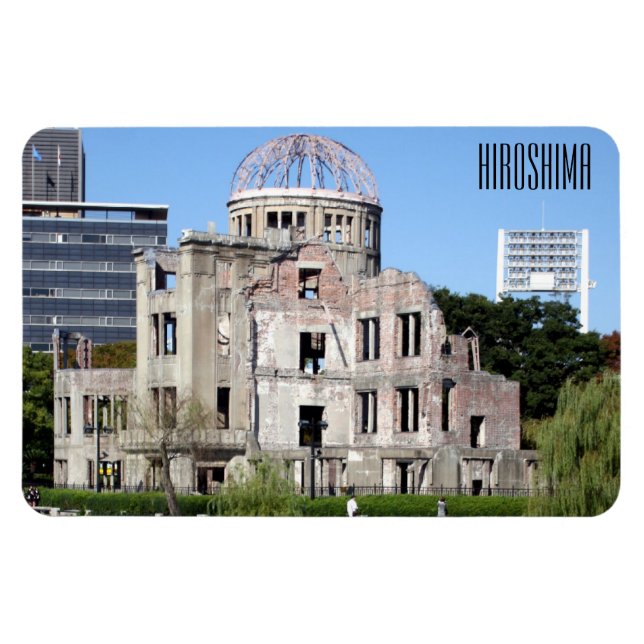 peace dome hiroshima magnet (Horizontal)