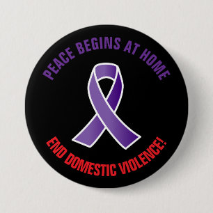 Peace Domestic Violence Button